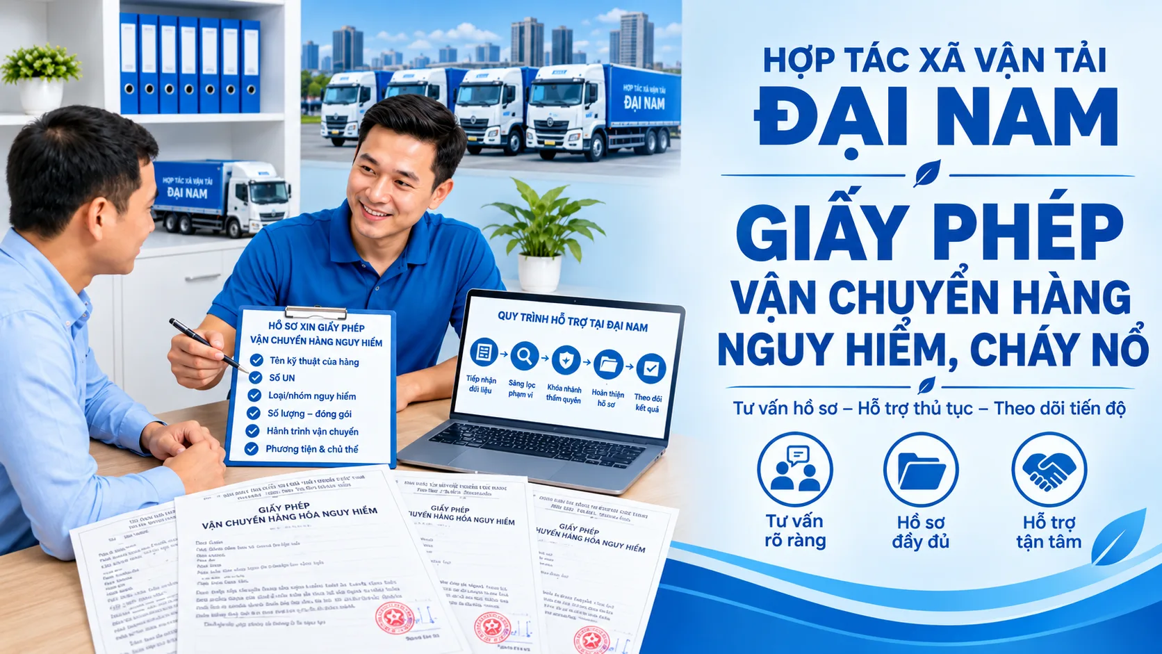 Dịch vụ giấy phép vận chuyển hàng nguy hiểm, cháy nổ