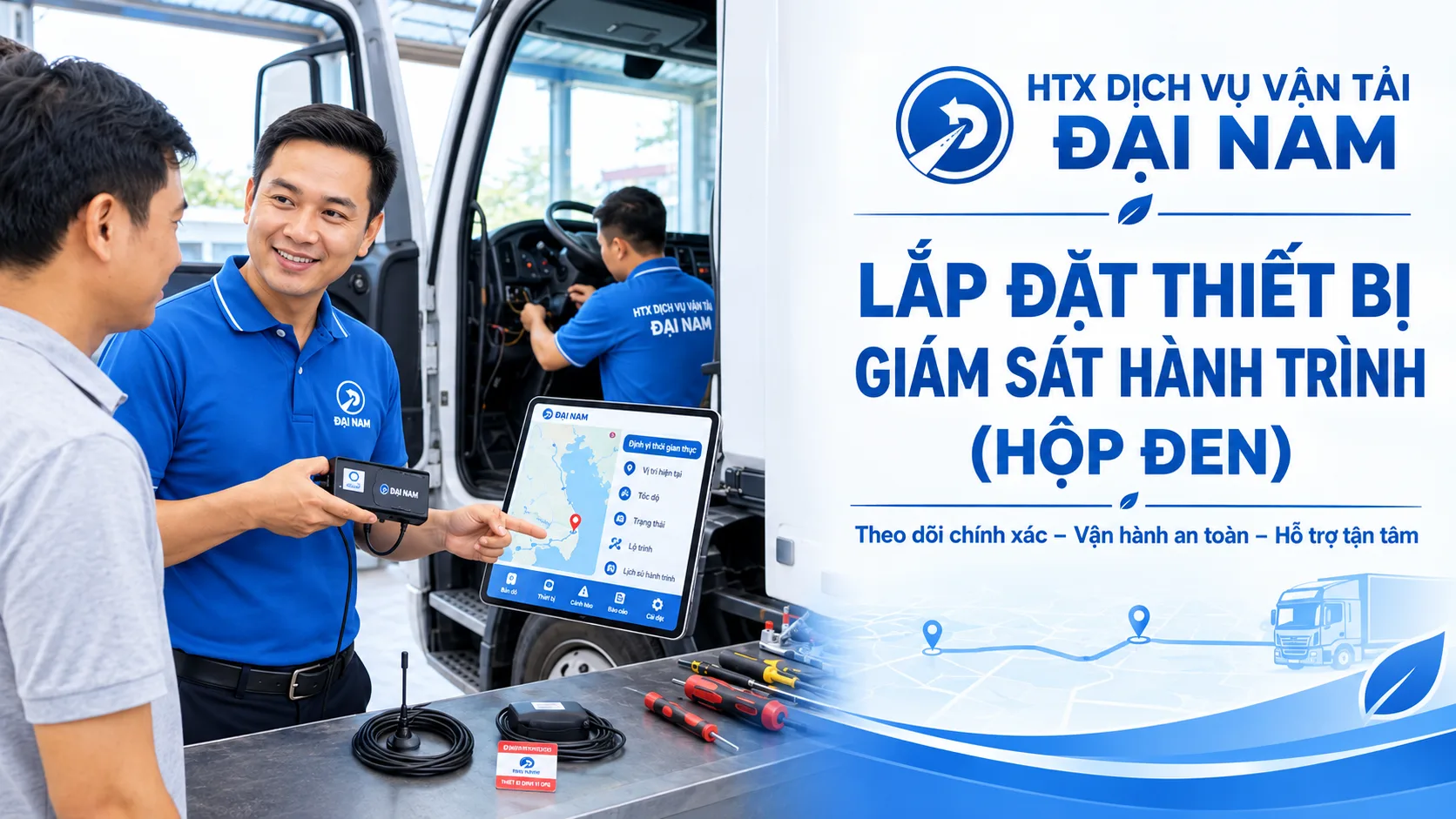 Lắp đặt thiết bị giám sát hành trình (hộp đen)