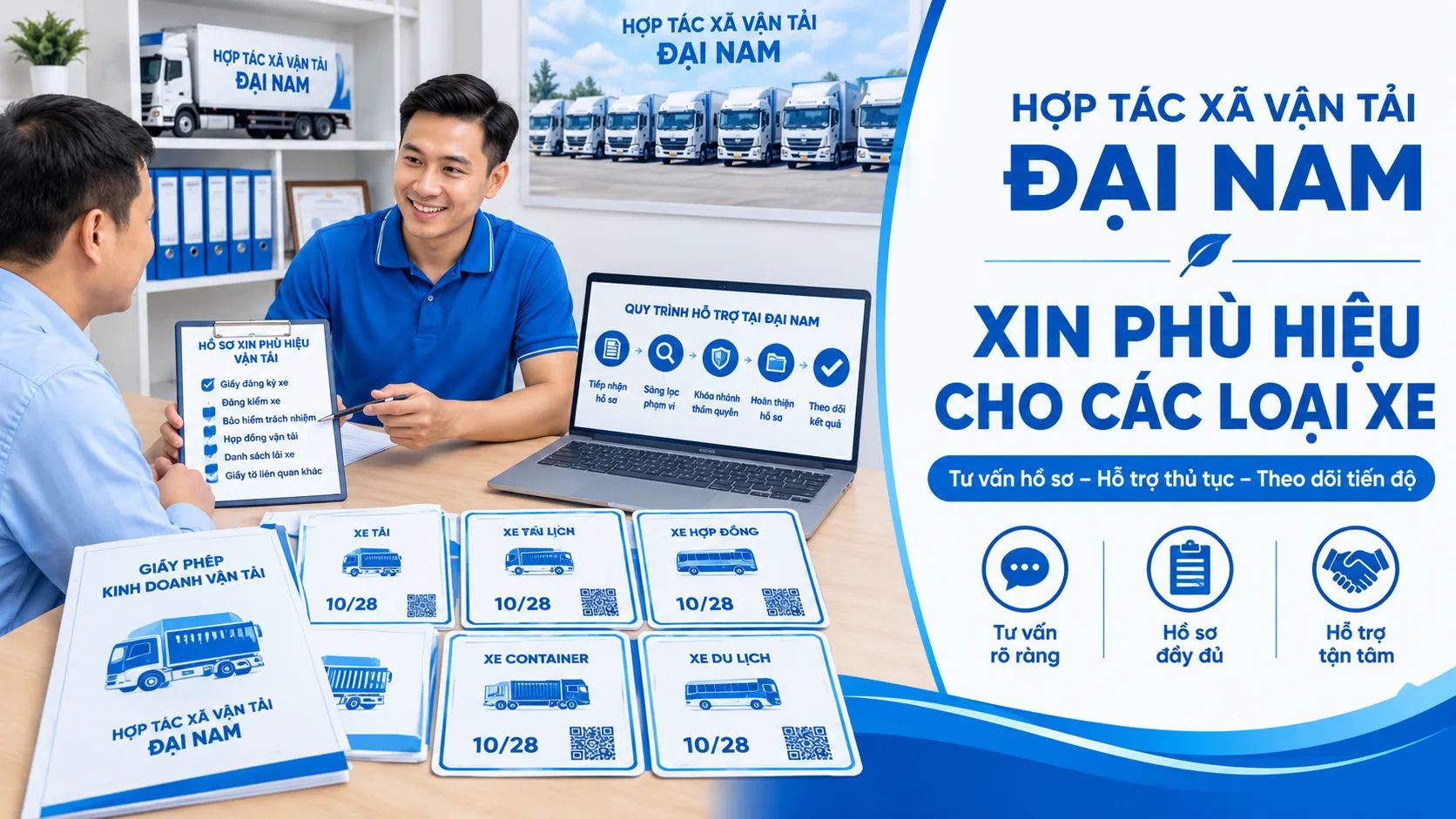 Xin phù hiệu cho các loại xe